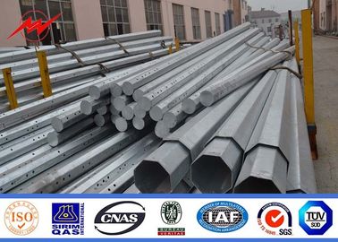 ستون برقی استاندارد فولاد گالوانیزه 70FT 2000 کیلوگرمی دفن شده ستون استاندارد