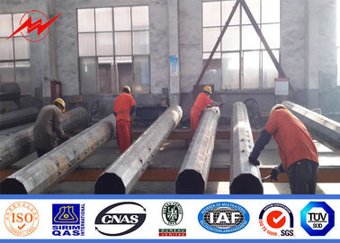 ستون برقی استاندارد فولاد گالوانیزه 70FT 2000 کیلوگرمی دفن شده ستون استاندارد