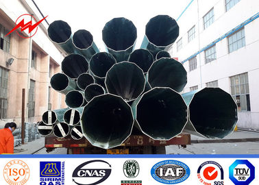 قطب های انتقال فولاد مواد 25 متر Gr65 ، قطب قدرت فولادی جوش داده شده