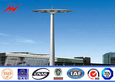 50ft 60ft 70ft قطب چراغ بلند است که برای انتقال 69kv گالوانیزه شده