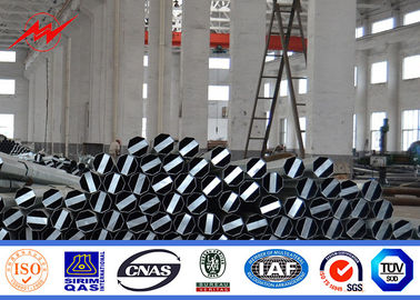10 متر 12 متر خط انتقال 133kv قطب برق برای برج تیر فولادی