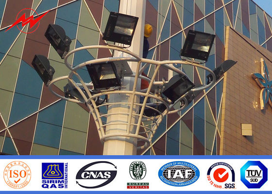 55 میلی متر چند ضلعی فولاد با قطر نور ماست 500W قطب نور چراغ سقوط