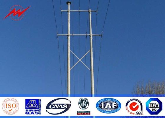 Medium Voltage Utility Power Poles For 69KV Distribution Line