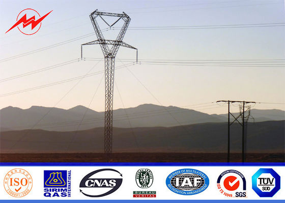 گالوانیزه فولاد سودمند فلزی شکل چند ضلعی برای پروژه 33kv برق خط انتقال