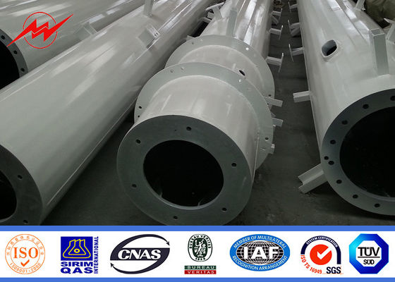 16 طرفه 30M Monopole Outdoor Mono Pole توزیع ارتباطات برج