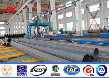 قطب انتقال فولاد فیبر فولادی 25ft-100ft با ضخامت کم با زاویه بازو