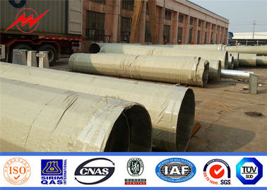 قطب فولادی گالوانیزه گرم، 35ft Q345 قطر برق 2.75mm ضخامت