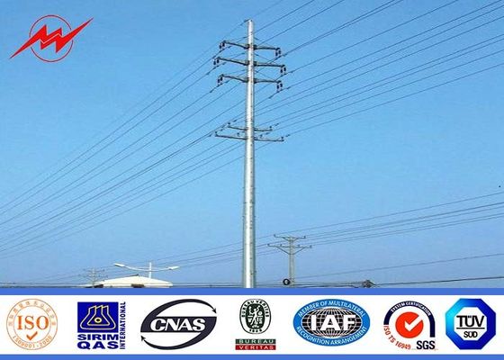 AWS D1.1 25m 69kv Power Transmission Poles Steel Utility Galvanized Light Pole