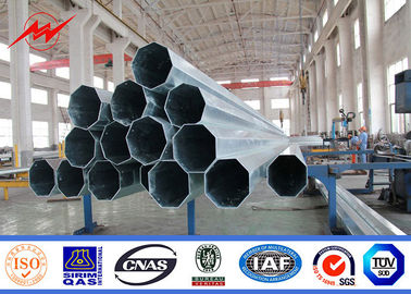 قطب فولادی گالوانیزه خط توزیع برق Lv 33kv