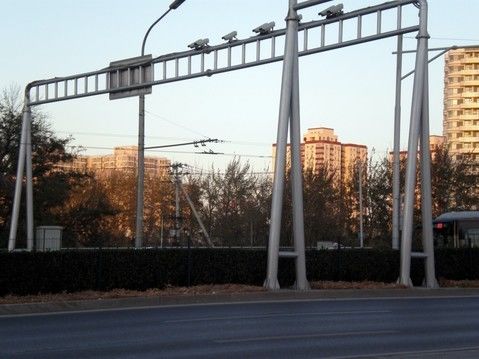 فولاد IP65 6m تیراژ نور قطب، گالوانیزه قطب روشنایی خیابان