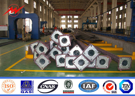 فولاد S500MC گالوانیزه 9M هشت ضلعی نیمه هادی لامپ خیابانی با ضخامت 4 میلی متر