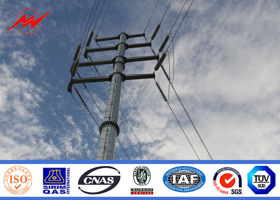فولاد ضد زنگ 400kv داغ فولاد گالوانیزه قطب فولادی انتقال قدرت فولاد