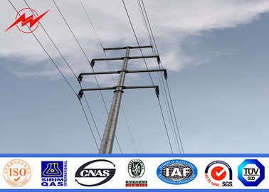 قطب برقی گالوانیزه درجه 65 فولاد 60 فوت ارتفاع برای خط انتقال 138kv