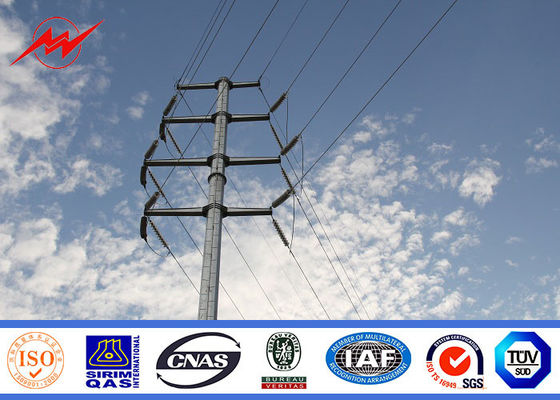 قطب فولادی گالوانیزه و قیری برای قطب خط قدرت توزیع