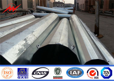 قطب انتقال فولاد فیبر فولادی 25ft-100ft با ضخامت کم با زاویه بازو