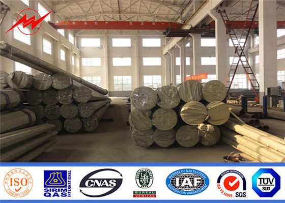 حرفه ای Q235 فولاد برق قدرت قطب با دست صاف برای لوازم جانبی قدرت