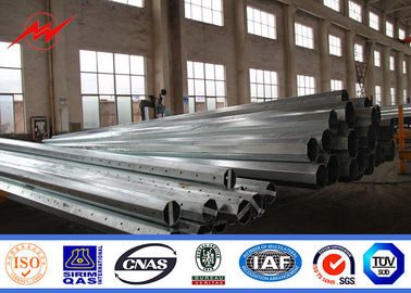 15M 1200 Dan فولاد قدرت قطب، قطب فولادی لوله ای با درمان سطح گالوانیزه