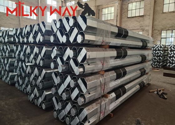 11m 3.8mm 7.2mm 80-100 میکروم متوسط ​​Galvanization Dip Hot برای قطب استیل گالوانیزه بادوام