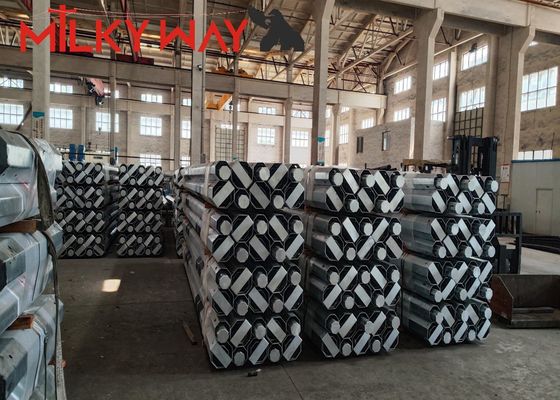 11m 3.8mm 7.2mm 80-100 میکروم متوسط ​​Galvanization Dip Hot برای قطب استیل گالوانیزه بادوام