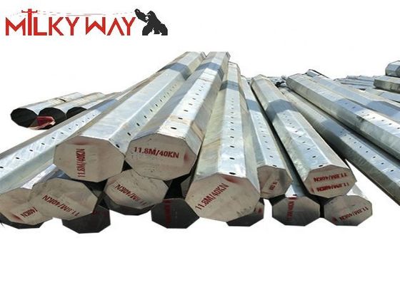 1250 دان 11.8M 8 طرف قطب برق 4mm ضخامت دفن مستقیم ASTM A123 استاندارد گالوانیزه
