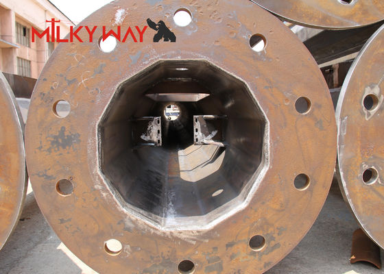 قطب فولادی گالوانیزه 27.5 متر 32 متر انتخاب مورد نظر برای سازه های محکم و مقاوم در برابر خوردگی