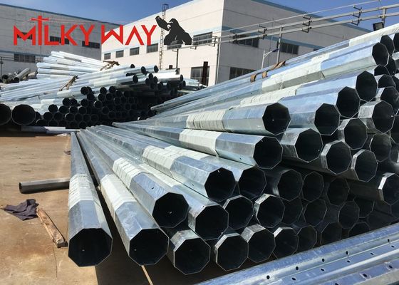 11M 8KN لوله تلسکوپی فولادی گالوانیزه با استحکام تسلیم 450 مگاپاسکال و قیر