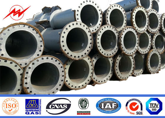 33 KV برج فولاد گالوانیزه لوله فولادی 10-220 کیلو وات خط انتقال برق