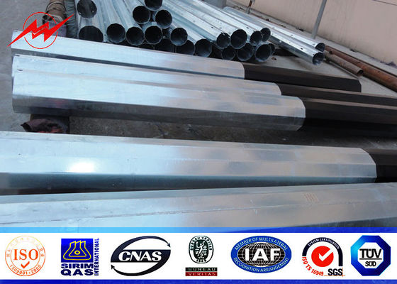 25ft تا 75ft برق مشعل فولاد ضد زنگ فولاد، فولاد توزیع قدرت فولاد 10kv ~ 550kv