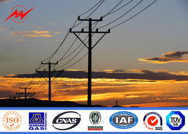 قطب فلزی گالوانیزه 110KV Gr65 برای پیمانکار خط انتقال