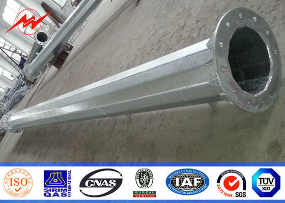 132 کیلو ولت 27 متری 1500 کیلوگرم بار برج تک قطبی برای ارتباطات مخابراتی همراه