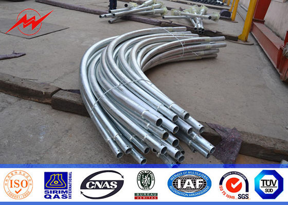 قطب های روشنایی خیابانی 8 متر داغ گالوانیزه Q345 در فضای باز با بازوی دوبل