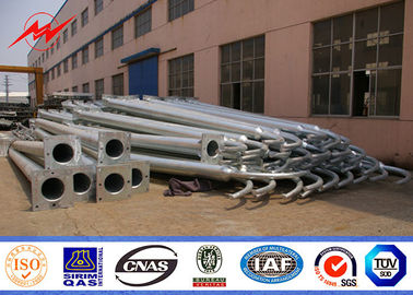قطب های نوری Street Street Galvanized Q235 Single Arm با بازوی مخروطی 3M طول