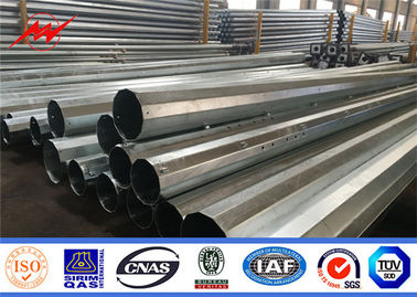 قطب قدرت فولادی با لوله لوله 35ft 127-248mm 2.75 / 3mm ضخیم داغ گالوانیزه