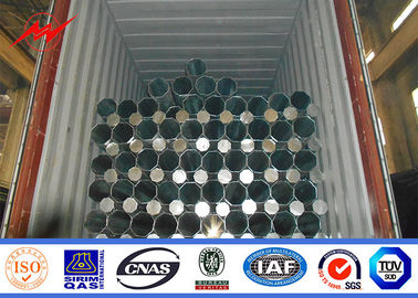 قطب قدرت فولادی با لوله لوله 35ft 127-248mm 2.75 / 3mm ضخیم داغ گالوانیزه