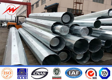 قطب انتقال قدرت فولاد 11m 12m 2 Segment S355JR Q345 با فایبرگلاس