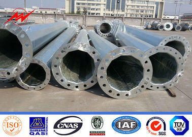 قطب انتقال قدرت فولاد 11m 12m 2 Segment S355JR Q345 با فایبرگلاس