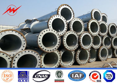 قطب انتقال قدرت فولاد 11m 12m 2 Segment S355JR Q345 با فایبرگلاس