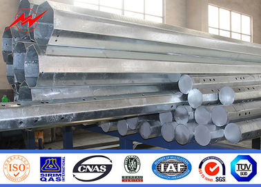 یک بخش طراحی 35FT قطب فولادی گالوانیزه برقی 500 کیلوگرم طراحی بار