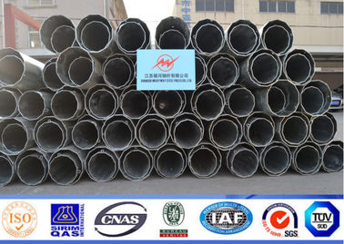 قطب قدرت فولادی گالوانیزه گرم Dip 70FT 94FT با مقاومت عملکرد Miminum 460mpa