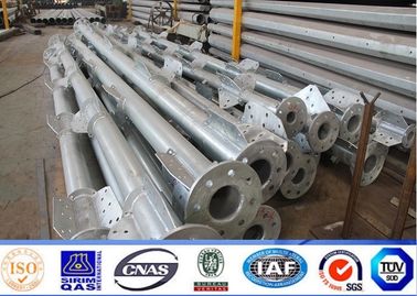 قطب برق فولادی برق هشت ضلعی 69KV برای پروژه خط انتقال ولتاژ بالا