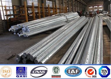 86KV قطب قدرت فولاد 11m گالوانیزه ، ضخامت قطب انتقال فولاد 3 میلی متر