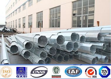 86KV قطب قدرت فولاد 11m گالوانیزه ، ضخامت قطب انتقال فولاد 3 میلی متر