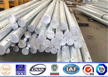 86KV قطب قدرت فولاد 11m گالوانیزه ، ضخامت قطب انتقال فولاد 3 میلی متر