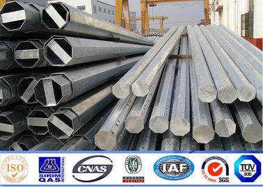 86KV قطب قدرت فولاد 11m گالوانیزه ، ضخامت قطب انتقال فولاد 3 میلی متر