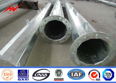 Hot Dip Galvanized 60 Ft طول 70 Ft 90 Ft 90 قطب قدرت فلزی درجه 65 ASTM A572