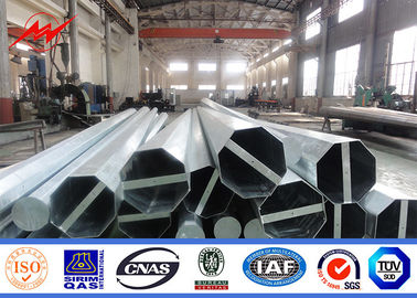 Hot Dip Galvanized 60 Ft طول 70 Ft 90 Ft 90 قطب قدرت فلزی درجه 65 ASTM A572