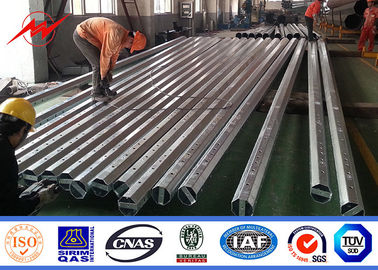 Hot Dip Galvanized 60 Ft طول 70 Ft 90 Ft 90 قطب قدرت فلزی درجه 65 ASTM A572