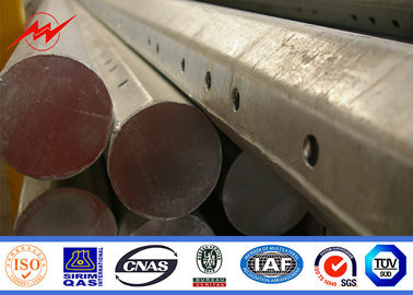 Hot Dip Galvanized 60 Ft طول 70 Ft 90 Ft 90 قطب قدرت فلزی درجه 65 ASTM A572
