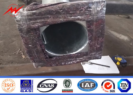 گالوانیزه بالا دکل 16 متری استیل چراغ خیابانی رنگ مشکی سطح