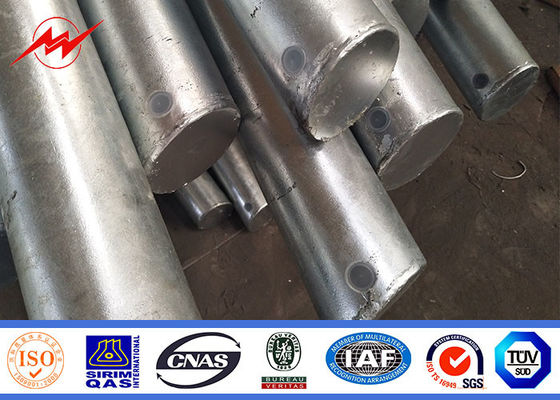 گالوانیزه بالا دکل 16 متری استیل چراغ خیابانی رنگ مشکی سطح